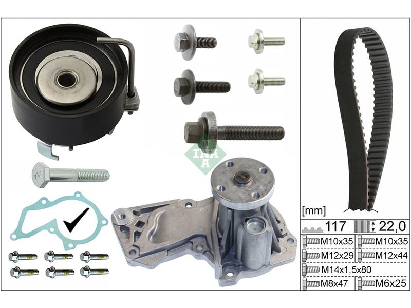 INA 530049530 — TRİGER SETİ DEVİRDAİM LI FOCUS II I 03-11 FIESTA V 01-13 FUSION 01-12 1.4 16V 1.6 16V ZETECS MON DEO 07-14 B