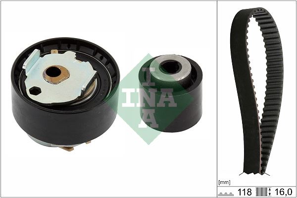 INA 530072810 — TRİGER KAYIŞ SETİ ( PEUGEOT 1.2 208 308 2008 3008 5008/CITROEN 1.2 C3 C-ELYSEE BERLINGO C4 CACTUS)
