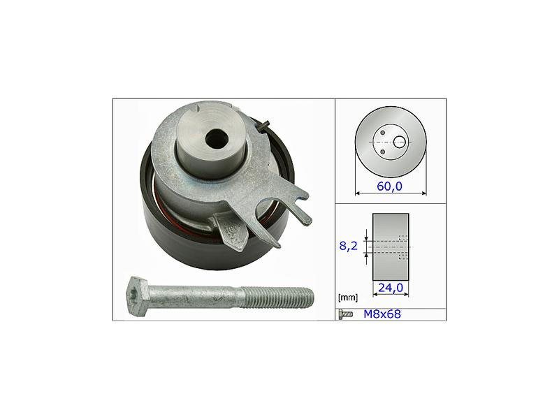 INA 531031710 — EKSANTRİK GERGİ RULMANI VAG CADDY, GOLF, POLO, BORA, OCTAVİA, FABİA, CORDOBA, IBİZA IV, TOLEDO 1-4 16V AHW