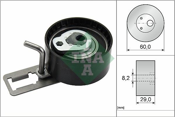 INA 531085010 — TRİGER GERGİ RULMANI FOCUS COURIER C3 C4 307 308 2008 3008 BERLINGO S40 S60 1.5 1.6 TDCI HDI 11-