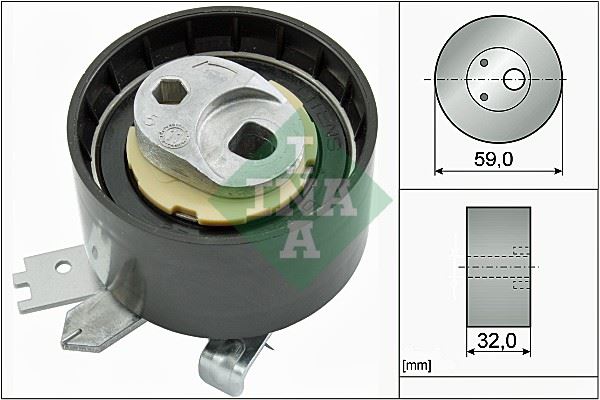 INA 531090610 — EKSANTRİK GERGİ RULMANI ZAMANLAMA KAYIŞ GERGİ VE YON MAKARASI CLIO II-KANGO-MEGANE II-SCENIC II-CLIO