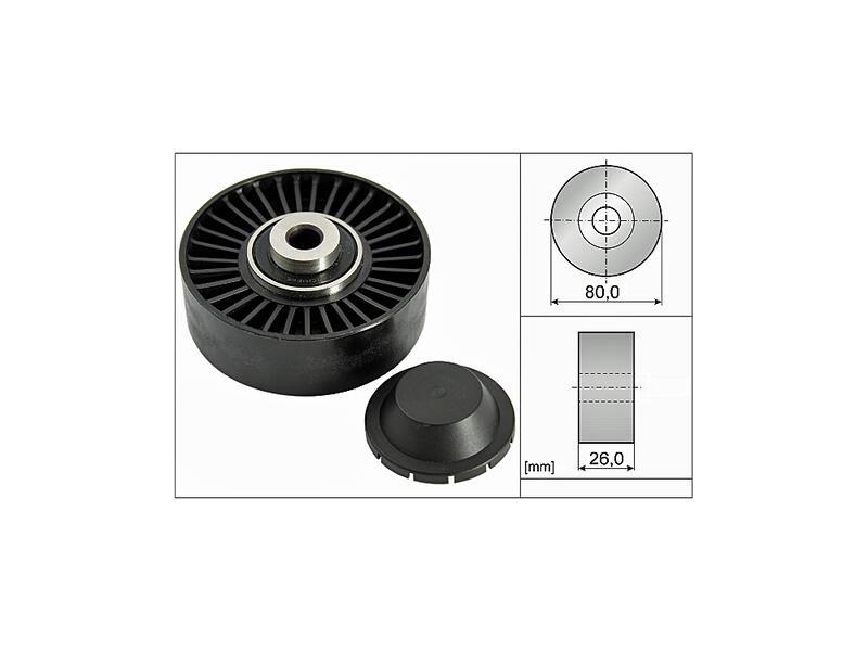 INA 532037020 — V KAYIŞ GERGİ RULMANI TEK (FIAT DOBLO BRAVA BRAVO MAREA PALIO PUNTO STILO 1.9 JTD ALFA ROMEO 145 147 156 1.9