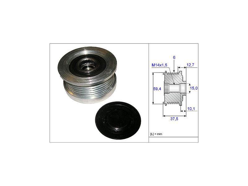 INA 535011010 — ALTERNATÖR KASNAĞI ACCENT 1,5 CRDI 02-10 ELANTRA 2,0 CRDI 01-06 GETZ 1,5 CRDI 03-09 MATRIX 1,5 CRDI 04-10