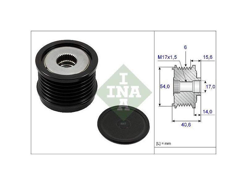 INA 535023010 — KASNAK SARJ DINAMO FIAT EGEA / 500L / BRAVO II / ALFA ROMEO GIULIETTA / SUZUKI SX4 S-CROSS / VITARA / JEEP