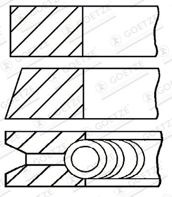 ISS GOE0810310000 — SEGMAN STD 76.5 MM VW CADDY GOLF POLO SKODA FABIA FELICIA ADX AEE AKV APQ AZQ BAH
