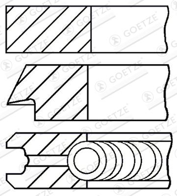 ISS GOE0810400000 — SEGMAN STD 82.20 MM PEUGEOT PARTNER 1.9D 96-15 EXPERT 98-06 FIAT SCUDO 1.9 D 98-06