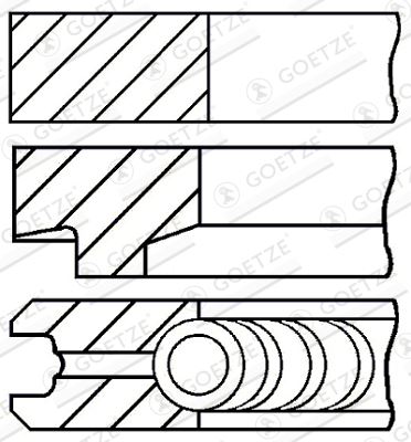 ISS GOE0814610000 — SEGMAN ADET 82MM ( FIAT - BRAVO II 1.9 STILO 1.9JTD 07-/ALFA ROMEO 147 156 1.9 JTD 16V 04-10