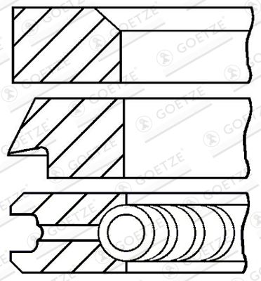 ISS GOE0820980000 — SEGMAN STD 65 MM FIAT FIORINO PANDA UNO FIAT IBIZA