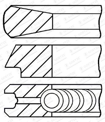 ISS GOE0842400000 — SEGMAN STD PEUGEOT 206 207 307 PARTNER 1.6 04-15 / FORD FOCUS C-MAX 1.6 04-12