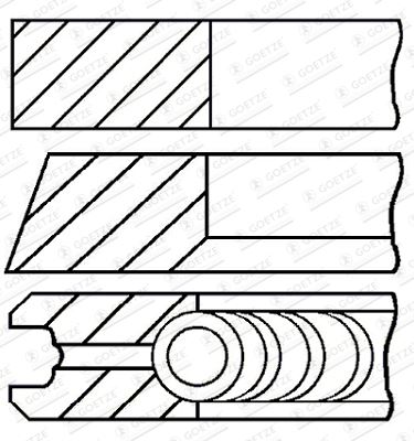 ISS GOE0844410000 — SEGMAN SET STD VW AUDI SEAT SKODA CLH CRK CUS CXX DDY DGT
