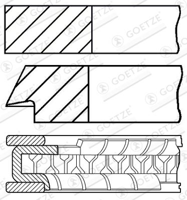 ISS GOE0878700600 — SEGMAN 0.40 MM ADET ( ALFA 145 1.4 TS )