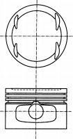 ISS GOE8711090000 — PİSTON + SEGMAN STD 83MM ADET ( ALFA 156 2.016V 97-10 00 145 146 155 2.0 )