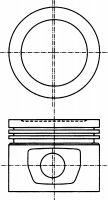 ISS GOE8714540600 — PİSTON + SEGMAN 0.40 82MM ADET ( ALFA 147 1.6 16V 01-- )