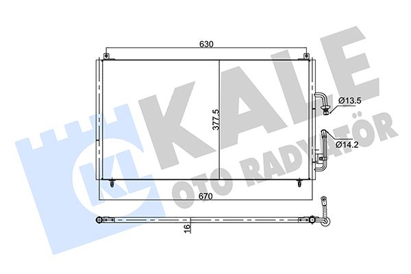 KALE-RADYATOR 353145 — KLİMA RADYATÖRÜ PEUGEOT 406 1.6 1.8 1.9D/TD 2.1TD 1.8/2.0 16V 3.0 V6 95<04 KURUTUCUSUZ [BRAZING