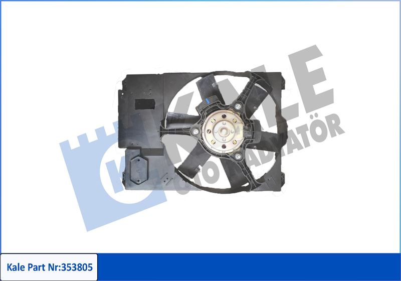 KALE-RADYATOR 353805 — FAN RADYATÖRÜ BOXER 02> JUMPER 97-07 2.0 2.2 2.8HDI FIAT DUCATO 2.0 2.3 2.8JTD 2.5TD 02> (240W 12V)