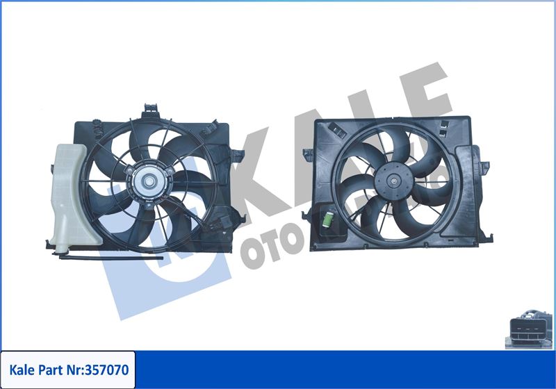 KALE-RADYATOR 357070 — RADYATÖR FANI KOMPLE ACCENT BLUE 11> RIO 11-17