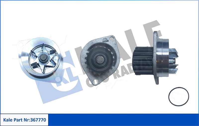 KALE-RADYATOR 367770 — SU POMPASI DEVİRDAİM PEUGEOT P106 II P1007 P206 1.6I 16V TU5JP4 98 06 P301 P306 P307 1.6 TU5JP4 00 07