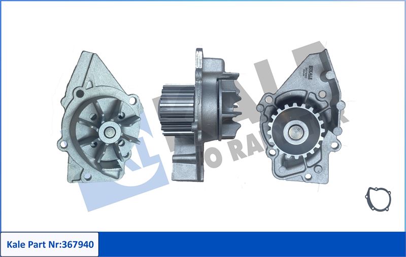 KALE-RADYATOR 367940 — SU POMPASI DEVİRDAİM PEUGEOT 206 1.4/1.6HDI 1.9D 98 06 306 1.9D 2.0HDI 99 02 307 2.0HDI 00 07 406 407