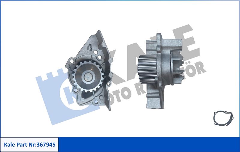 KALE-RADYATOR 367945 — SU POMPASI DEVİRDAİM PEUGEOT P205 I P205 II P306 P405 II P406 1.9TD 95 04 P605 P806 BOXER 1.9TD 94 02