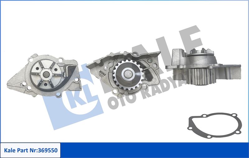 KALE-RADYATOR 369550 — SU POMPASI DEVİRDAİM PEUGEOT P205 I P205 II P306 P309 I P309 II P405 I P405 II P406 P806 BOXER EXPERT