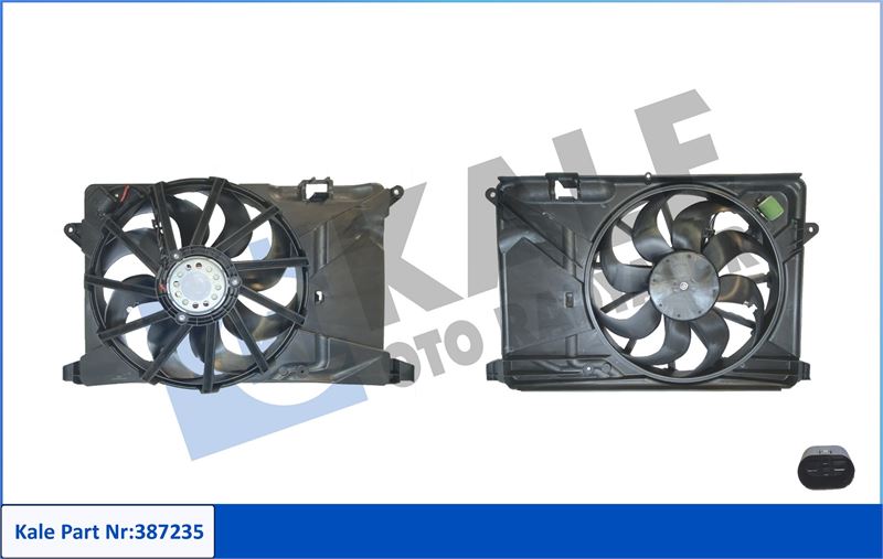 KALE-RADYATOR 387235 — FAN RADYATÖRÜ MOKKA MOKKA X TRAX 1.4 1.4LPG 1.4 4X4 12> REZISTORLU (12V) DAVLUMBAZLI FAN MOTORU