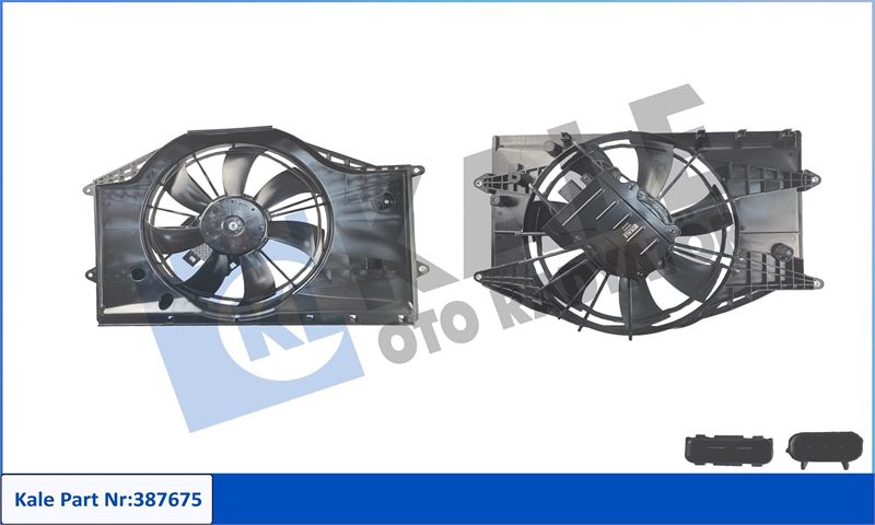 KALE-RADYATOR 387675 — FAN RADYATÖRÜ HONDA CIVIC X 1.0 1.5 VTEC 16-22 (12V) DAVLUMBAZLI FAN MOTORU