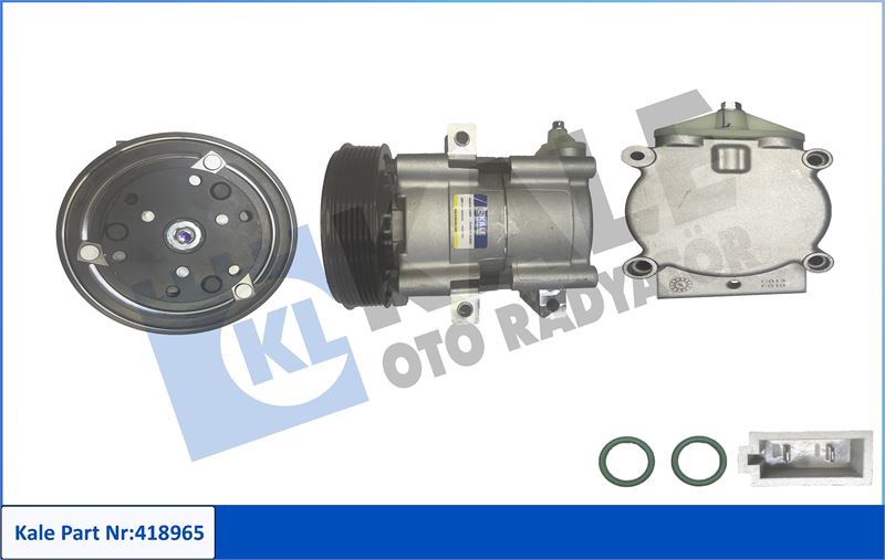 KALE-RADYATOR 418965 — KLİMA KOMPRESÖRÜ FORD MONDEO III 2.0TDCI/TDDI 2.0 16V 2.2.TDCI 00<07 ; TRANSIT 2.0DI/TDCI 00<06 ;