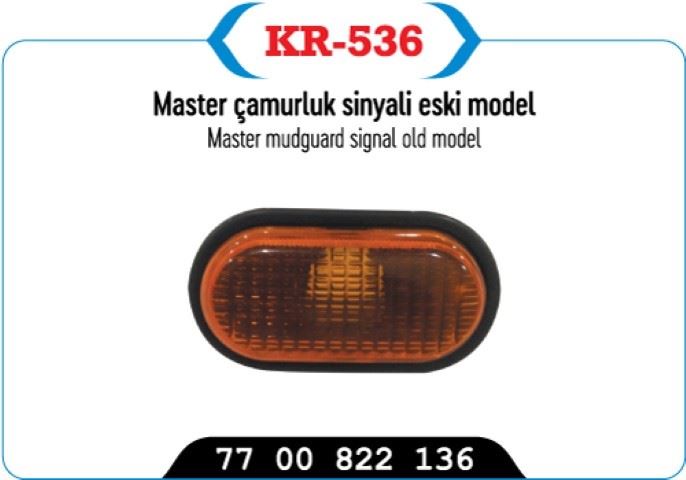 KAYA KR536 — ÇAMURLUK SİNYAL LAMBASI SARI ESKİ MODEL MASTER