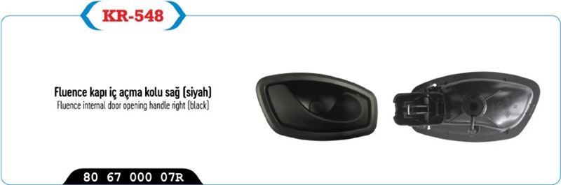KAYA KR548 — KAPI İÇ AÇMA KOLU SAĞ FLUENCE-CLIO 4
