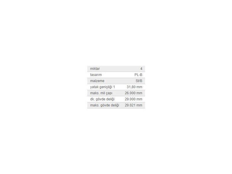 KOLBEN 87341690 — PİSTON KOL BURCU TAKIMI MERCEDES OM615 OM616 W110 W115 W123 W460 4 SİLİNDİR