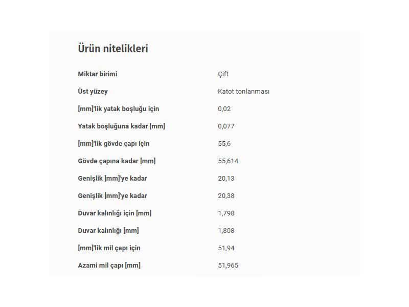 MAHLE 001PL21831000 — BEARİNG MERCEDES-BENZ