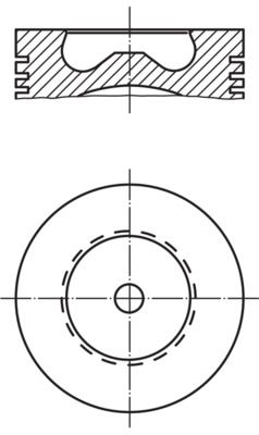 MAHLE 0158100 — PİSTON+SEGMAN STD 89.91 MM FORD TRANSIT V347 2.4D 115-143 PS 06-