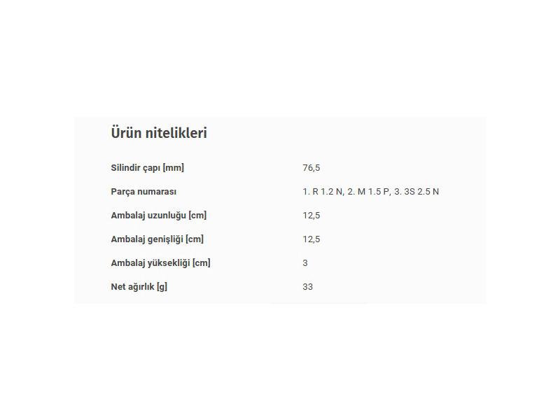 MAHLE 028RS101040N0 — SEGMAN STD 75 MM VW GOLF PLUS JETTA IV TOURAN SKODA OCTAVIA FABIA ) ARR AXU BLN BLF BLP