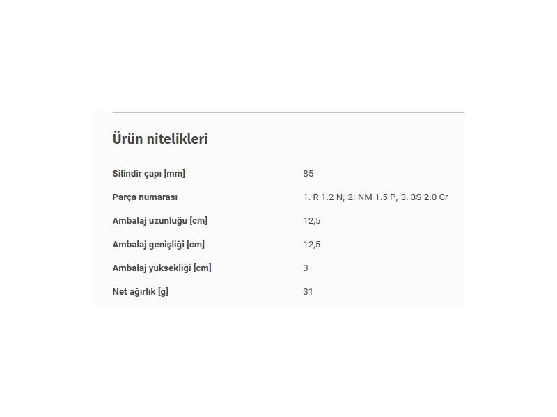 MAHLE 08310N0 — SEGMAN SETI STD 85.00 MM BMW 3 (E36) (E46) 98-02 / Z3 (E36) Roadster 95-03