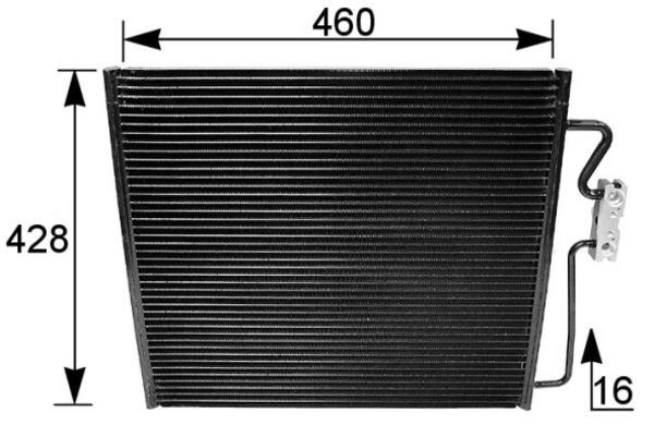 MAHLE AC154001S — KLİMA RADYATÖRÜ (105X760) BMW 7 (E38) (ENo:8FC351035521)