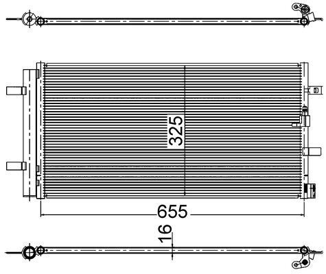 MAHLE AC2000S — KLİMA RADYATÖRÜ A4-A5-A6-A7-Q5 08-