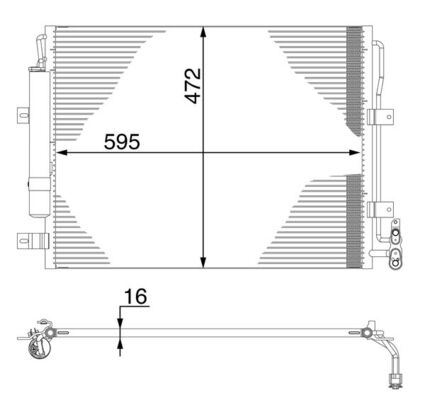 MAHLE AC273000S — KLİMA RADYATÖRÜ LANDROVER 306DT DISCOVERY IV L319 09/18 RANGE ROVER SPORT I L320 09/13