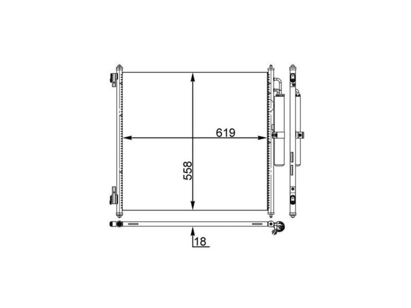 MAHLE AC37000S — KLİMA RADYATÖRÜ LAND ROVER RANGE ROVER IV SPORT 3.0 TDV6-4.4 SDV8-5.0 SCV8 II 12-