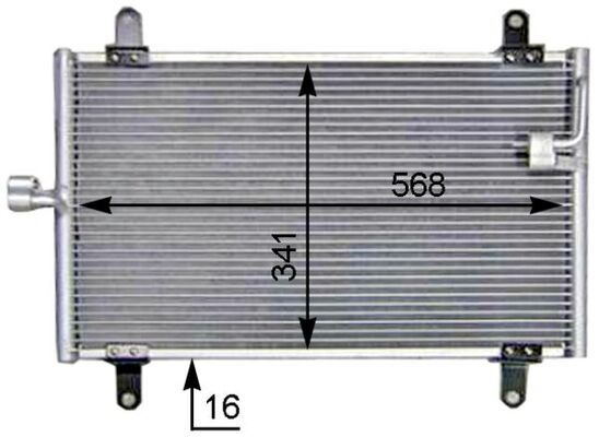 MAHLE AC514000S — KLİMA RADYATÖRÜ (FIAT DUCATO PEUGEOT BOXER CITROEN JUMPER 2.0-2.2-2.8 HDI 02-)