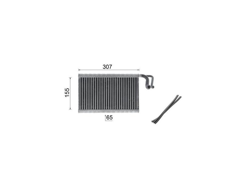 MAHLE AE68000P — KALORİFER RADYATÖRÜ (307X160X65) BMW E60 E61 E63 E64 N43 B20 A (ENo:8FV351211771)