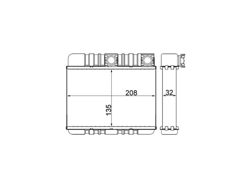 MAHLE AH87000S — KALORİFER RADYATÖRÜ E46 -X3 E83-X3 E83 LCI BM 99-11