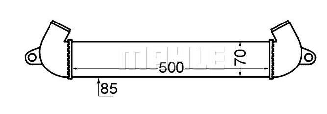 MAHLE CI342000S — TURBO RADYATÖRÜ (110X765) FIAT DOBLO (ENo:8ML376776291)