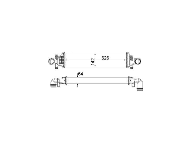 MAHLE CI479000P — TURBO RADYATORU (193X208) MERCEDES A- B-CLASS (ENo:8ML376924001)