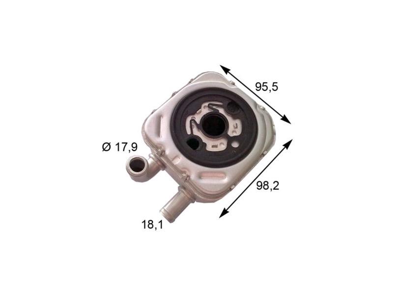 MAHLE CLC165000S — YAĞ SOĞUTUCU (98X95X72) AUDI A4 A6 A8 PASSAT 25 TDI 03-05 BDG BAU BDH (ENo:8MO376778051)