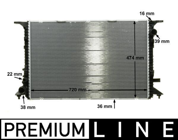 MAHLE CR1201000P — SU RADYATÖRÜ (190X995) AUDI A8 (ENo:8MK376756681)