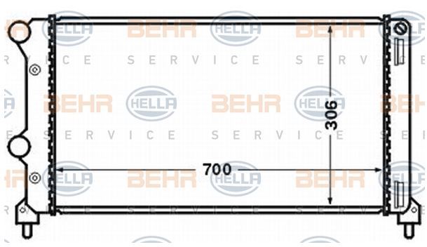 MAHLE CR1448000S — RADYATÖR DOBLO 1.9 JTD-1.3MTJ MEK AC KLİMASIZ 730x305.4x38 -46807378