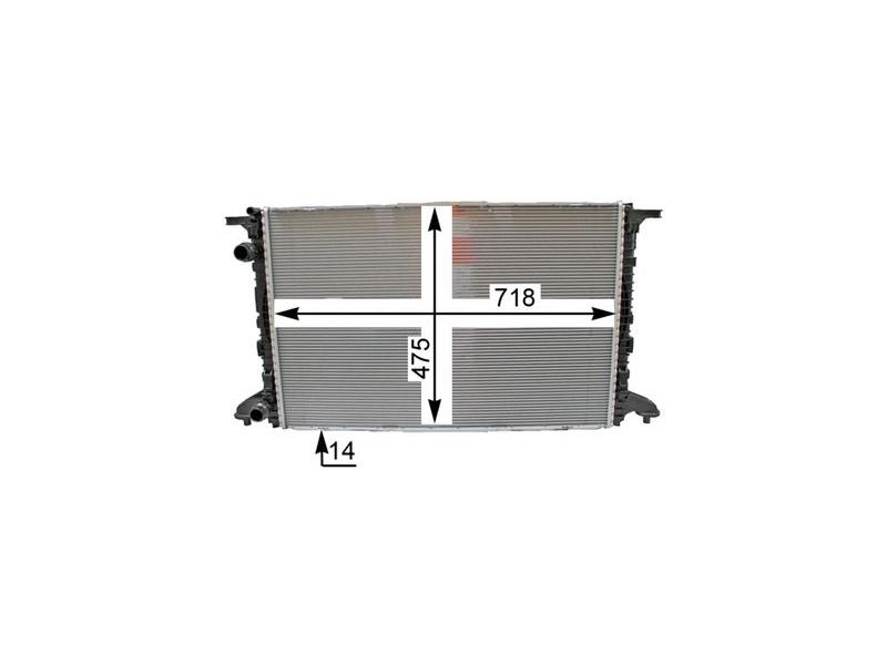 MAHLE CR2176000P — SU RADYATORU A4-A5 CVNA-CVKB-CYMC-CZHA-CYRC-DBPA-CYRB-DEUB-DEUC-DEUA-DESA-DETA-DFVA 1,4 TFSI-2,0 TFSI-2,0