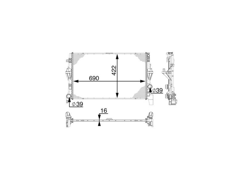 MAHLE CR902000P — SU RADYATORU (85X675) MERCEDES V-CLASS (ENo:8MK376745501)