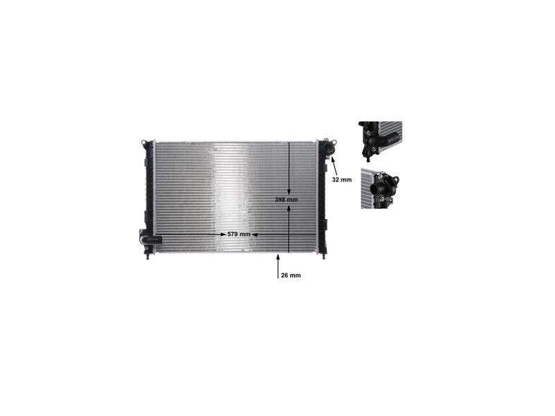 MAHLE CR983000S — SU RADYATORU (578X398X26) MINI R50 R53 R52 W10 B16 A (ENo:8MK376749501)