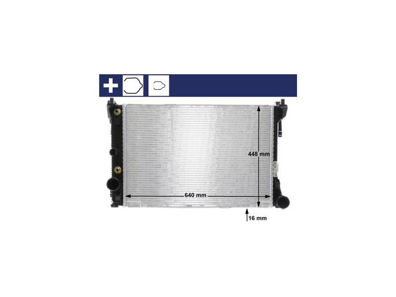 MAHLE CR988000S — SU RADYATÖRÜ (642X439X16) (OTOMATİK) (MANUEL) MERCEDES W204 S204 W212 C207 C 180 C 180 CGI C 200 M 271910